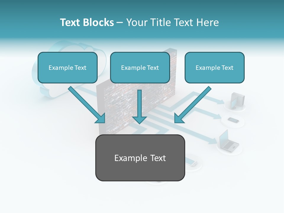 Computer Equipment Center Using Computer PowerPoint Template