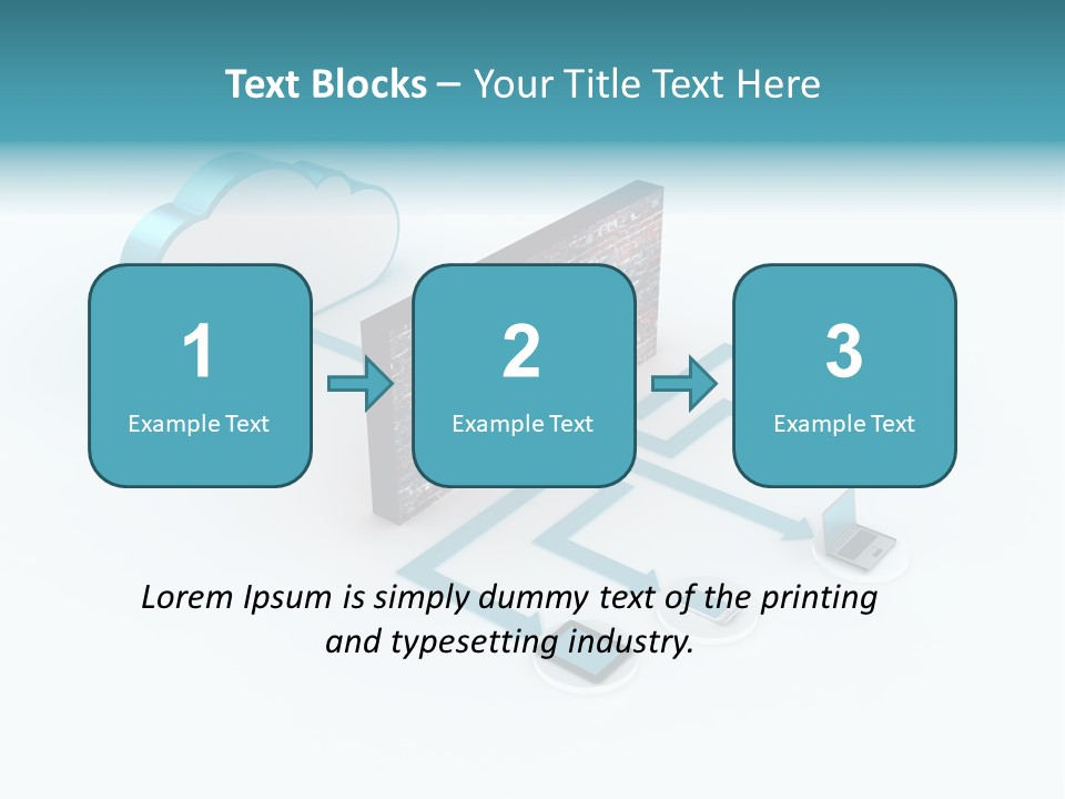Computer Equipment Center Using Computer PowerPoint Template