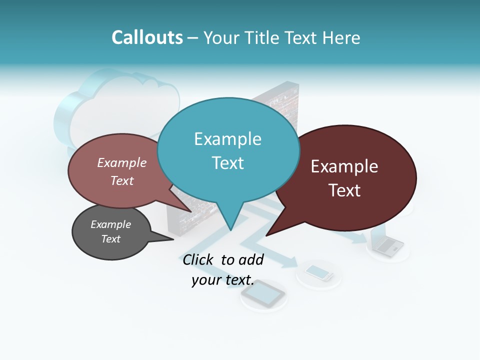 Computer Equipment Center Using Computer PowerPoint Template