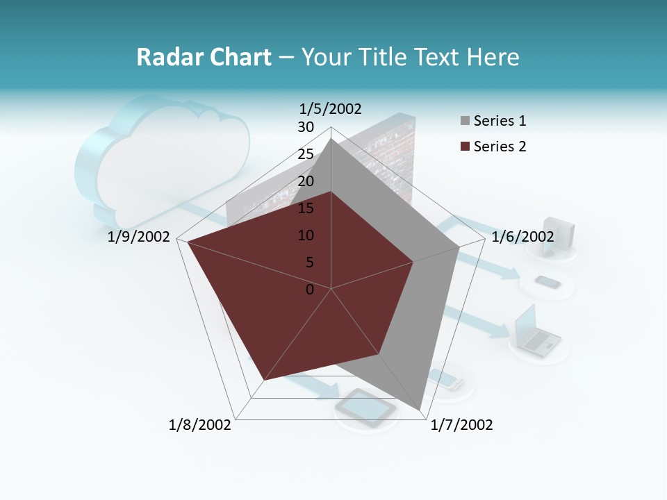 Computer Equipment Center Using Computer PowerPoint Template