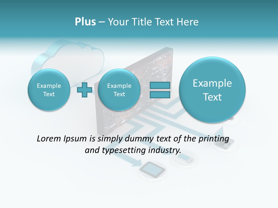 Computer Equipment Center Using Computer PowerPoint Template