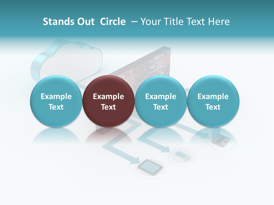 Computer Equipment Center Using Computer PowerPoint Template