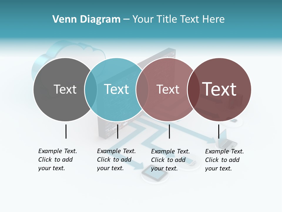 Computer Equipment Center Using Computer PowerPoint Template