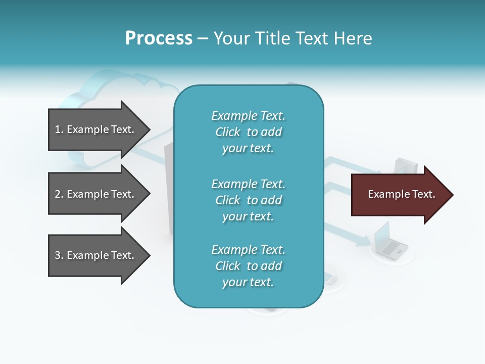 Computer Equipment Center Using Computer PowerPoint Template