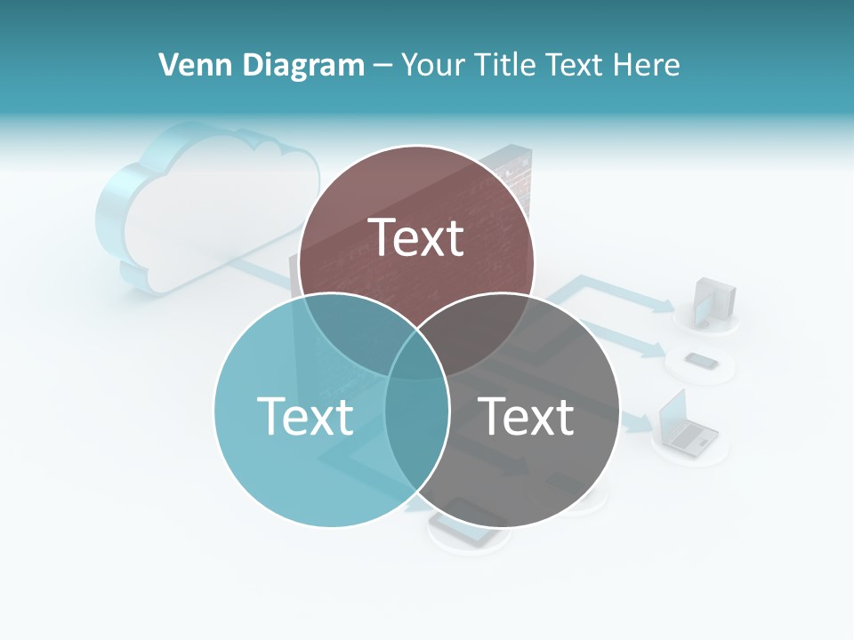Computer Equipment Center Using Computer PowerPoint Template