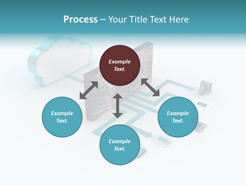 Computer Equipment Center Using Computer PowerPoint Template