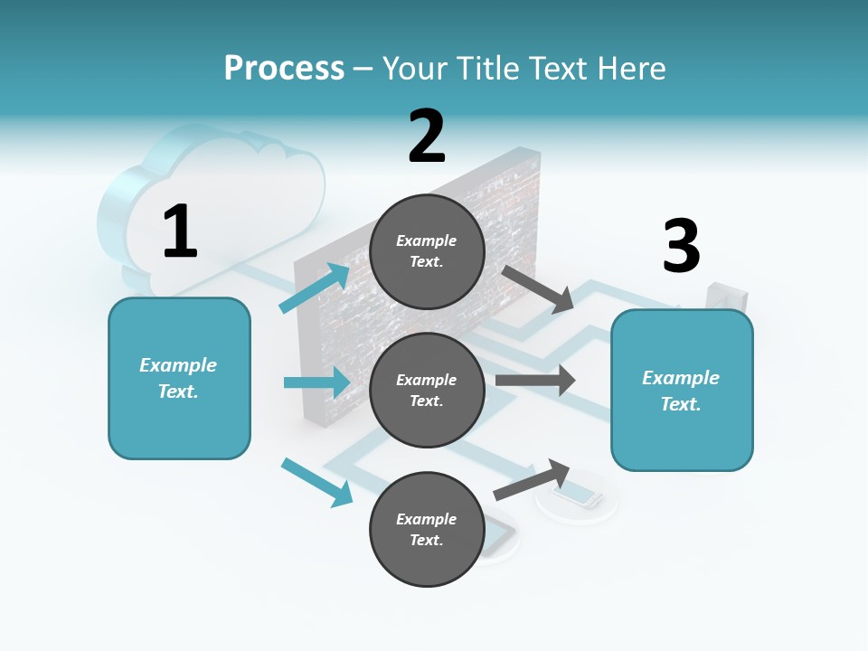 Computer Equipment Center Using Computer PowerPoint Template