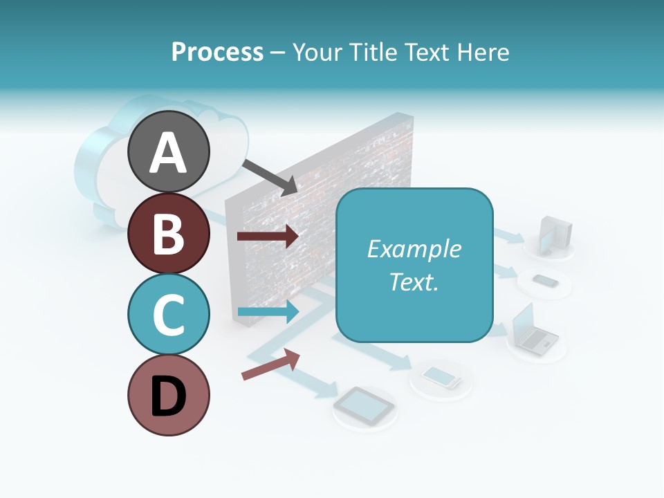 Computer Equipment Center Using Computer PowerPoint Template
