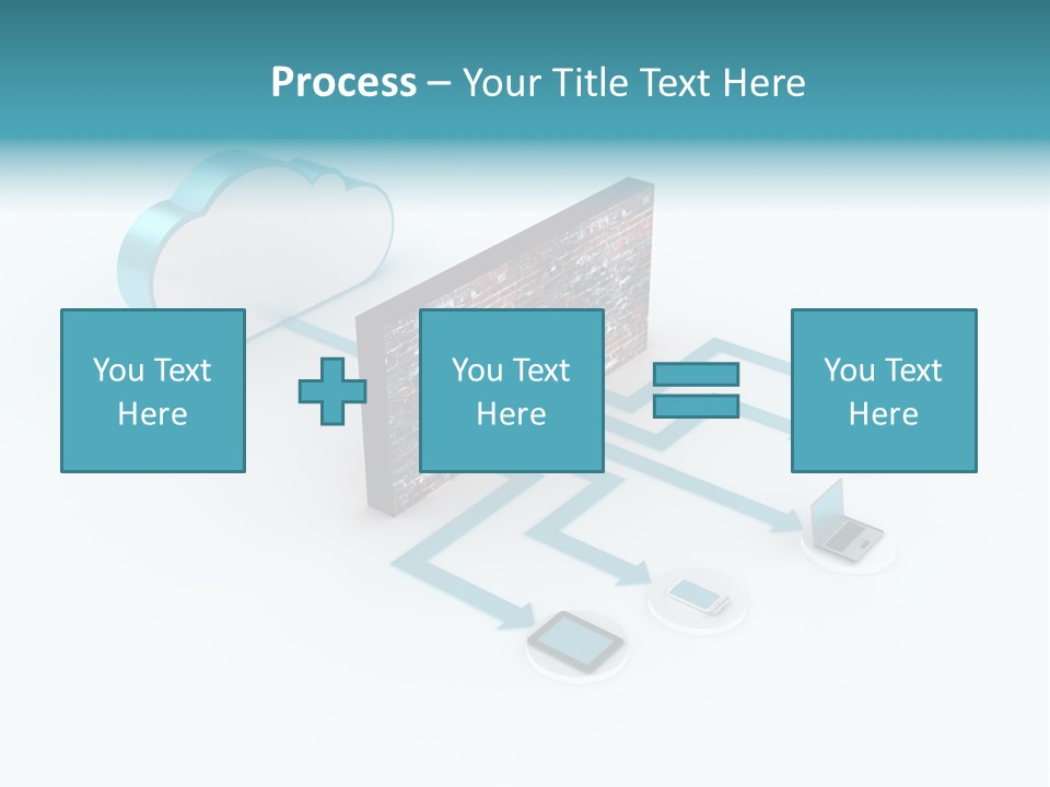 Computer Equipment Center Using Computer PowerPoint Template