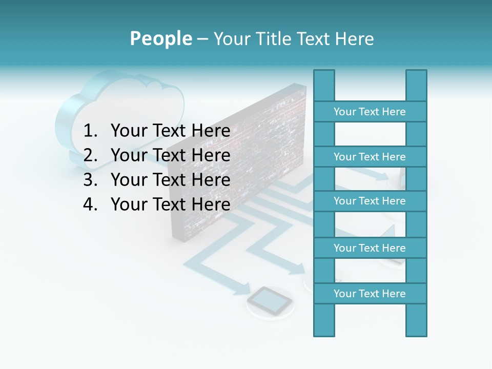 Computer Equipment Center Using Computer PowerPoint Template