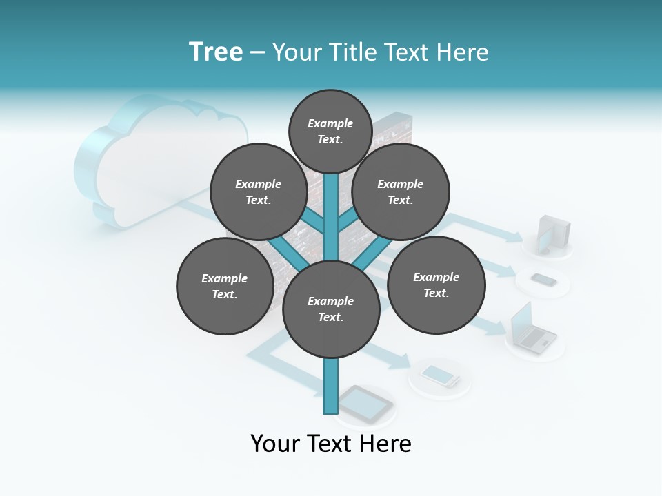 Computer Equipment Center Using Computer PowerPoint Template