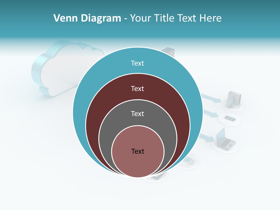 Computer Equipment Center Using Computer PowerPoint Template