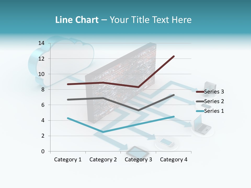 Computer Equipment Center Using Computer PowerPoint Template
