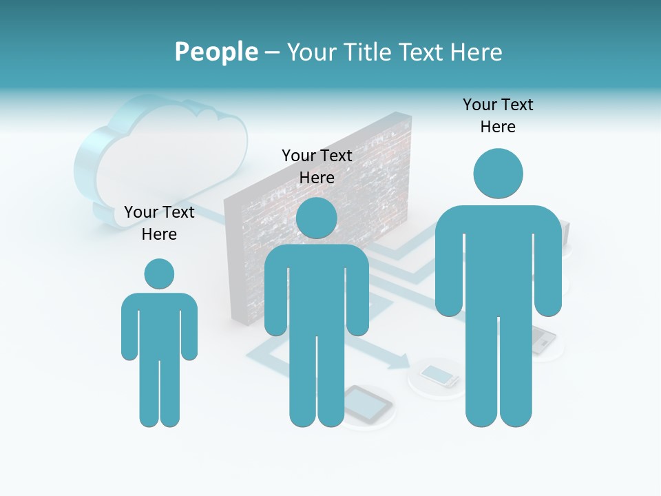 Computer Equipment Center Using Computer PowerPoint Template