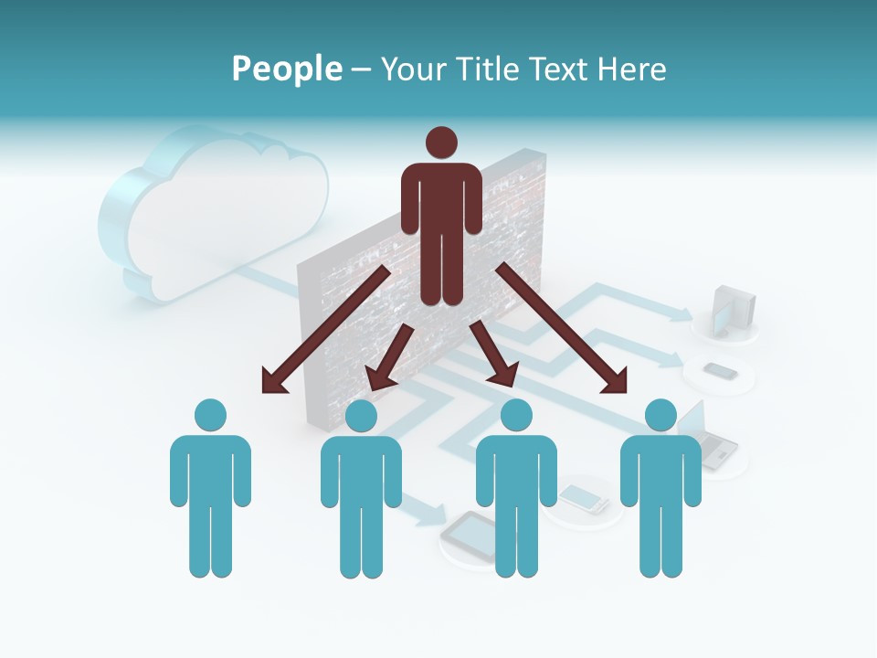 Computer Equipment Center Using Computer PowerPoint Template