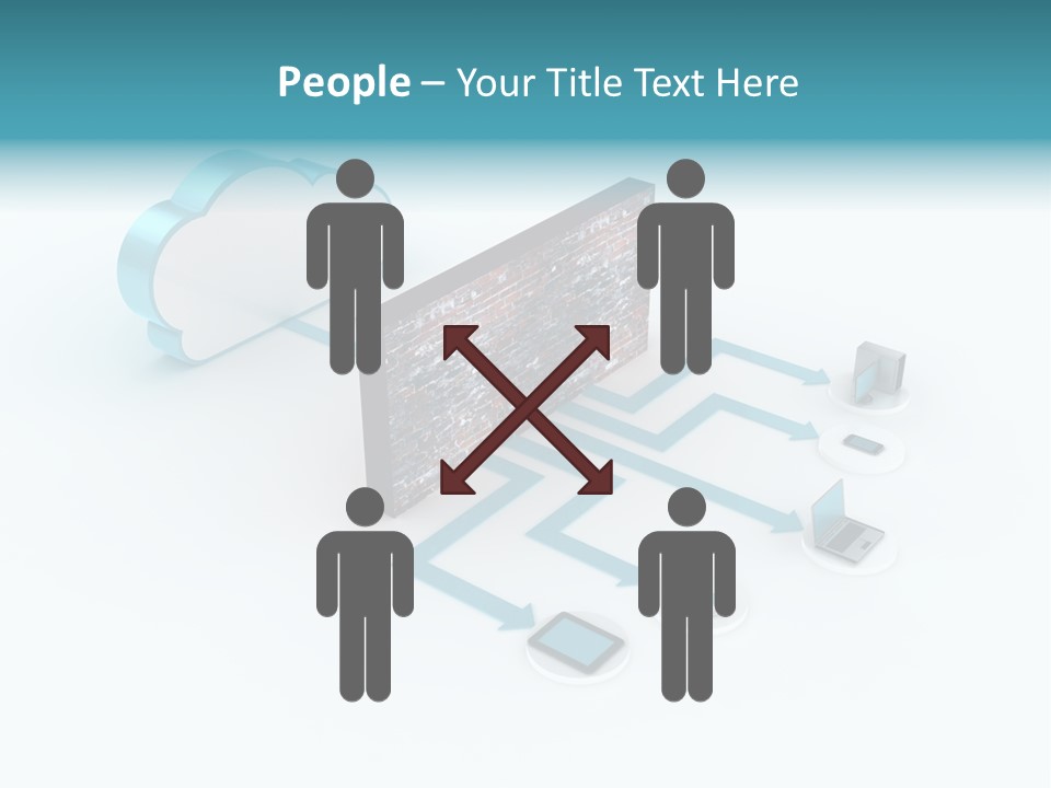 Computer Equipment Center Using Computer PowerPoint Template