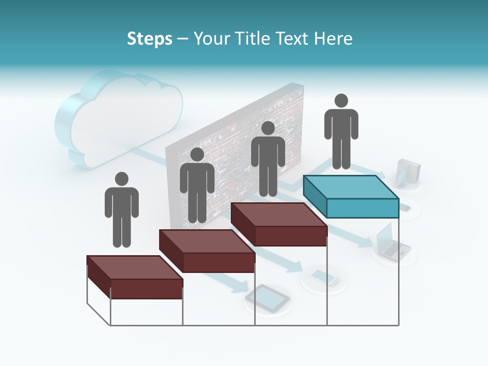 Computer Equipment Center Using Computer PowerPoint Template