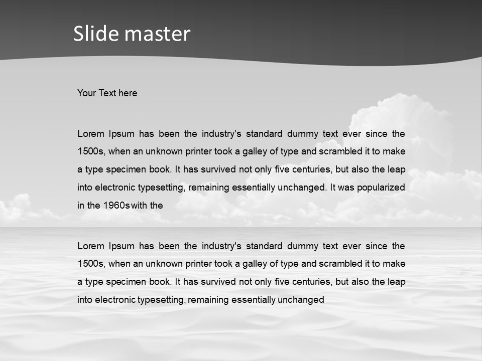 Ocean Idyllic Blue PowerPoint Template