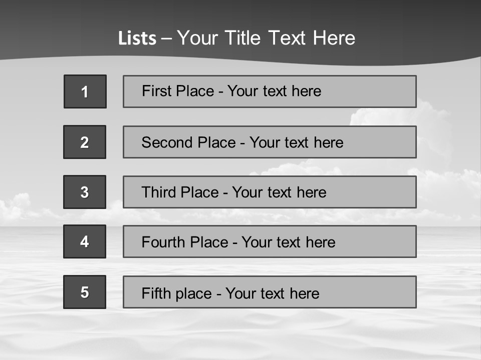 Ocean Idyllic Blue PowerPoint Template
