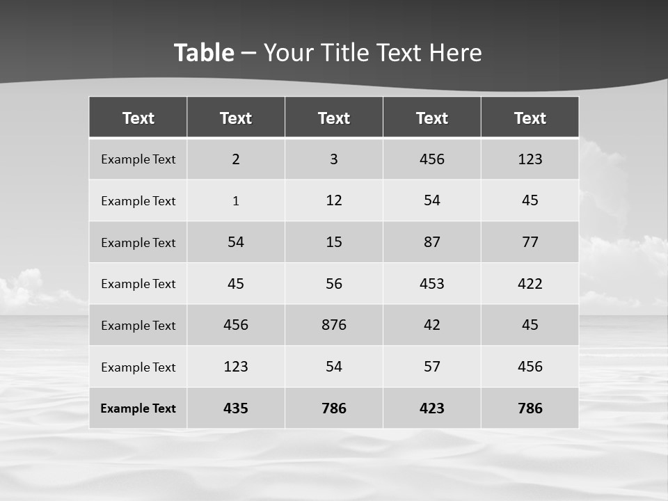 Ocean Idyllic Blue PowerPoint Template