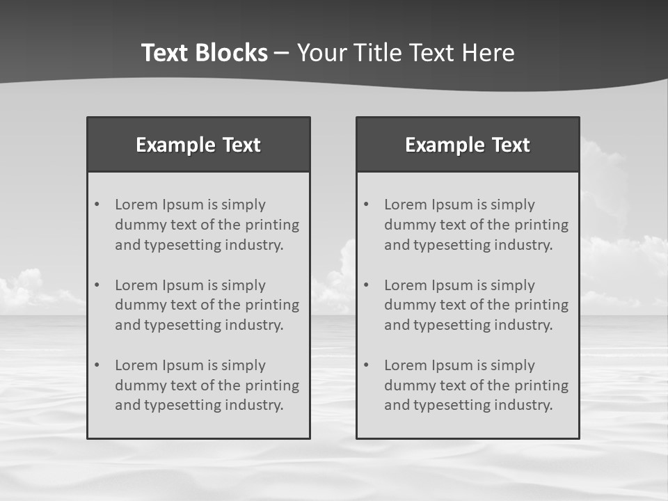 Ocean Idyllic Blue PowerPoint Template