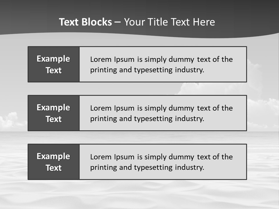 Ocean Idyllic Blue PowerPoint Template