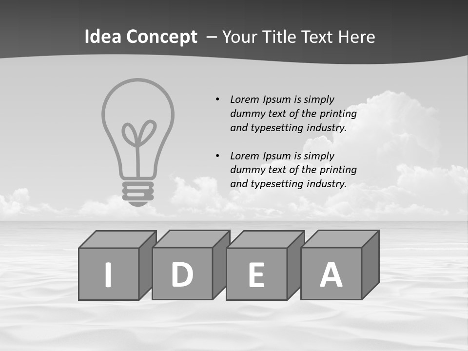 Ocean Idyllic Blue PowerPoint Template