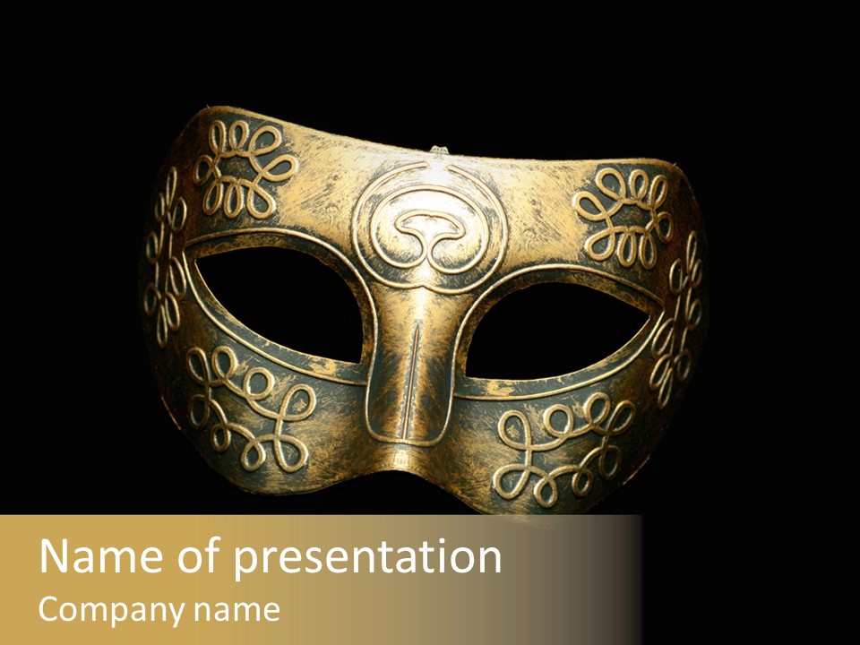 Disguise Stage Mysterious PowerPoint Template