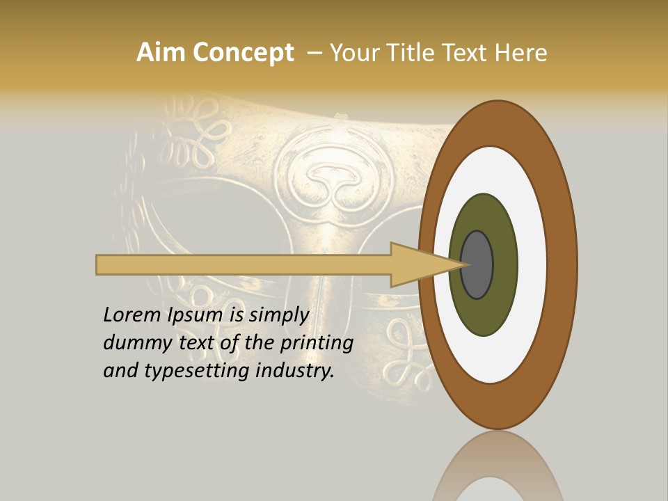 Disguise Stage Mysterious PowerPoint Template