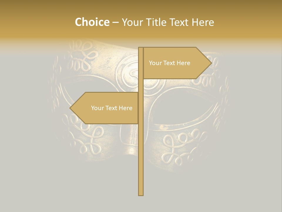 Disguise Stage Mysterious PowerPoint Template