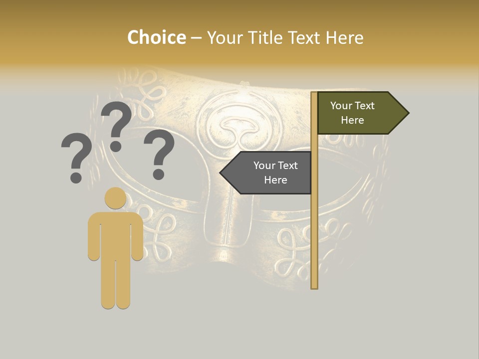 Disguise Stage Mysterious PowerPoint Template