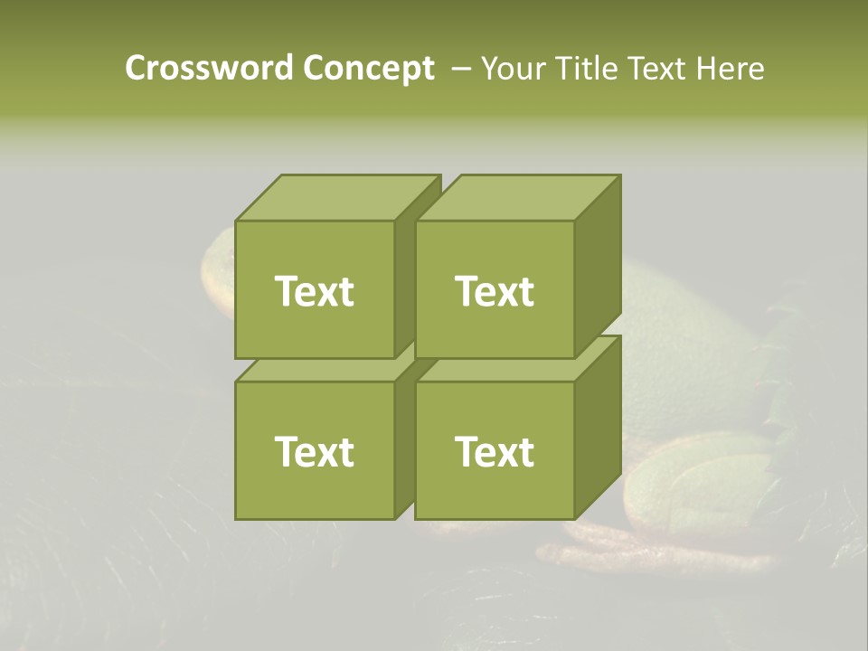 Frog Green Frog Nature PowerPoint Template