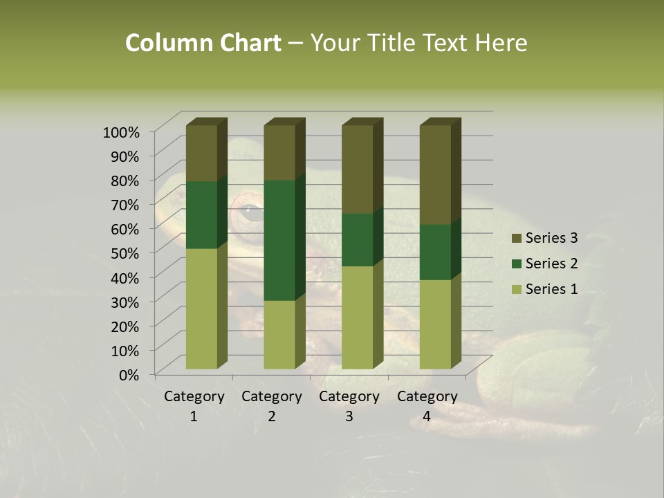 Frog Green Frog Nature PowerPoint Template