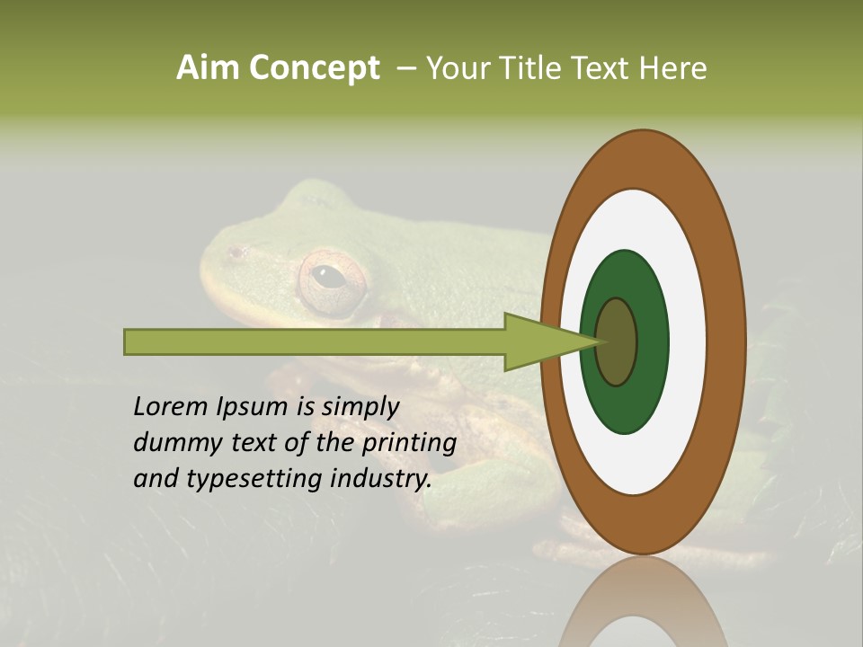 Frog Green Frog Nature PowerPoint Template