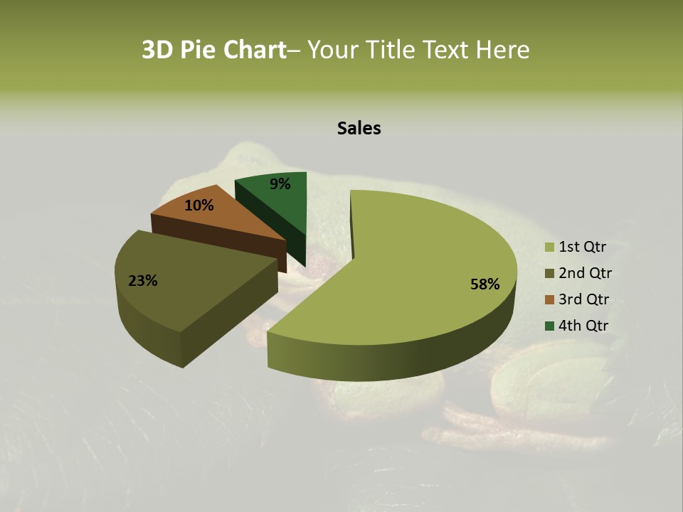 Frog Green Frog Nature PowerPoint Template