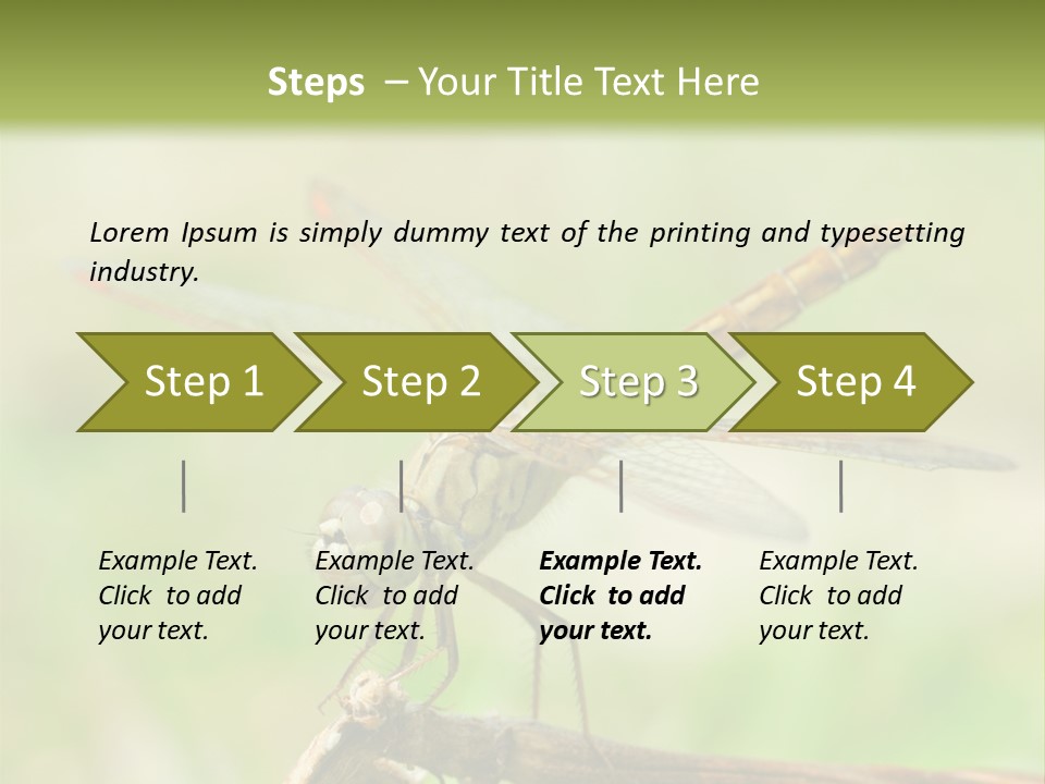 Brown Epiprocta Snaketail PowerPoint Template