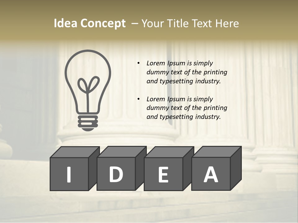 Architecture Sepia Light PowerPoint Template