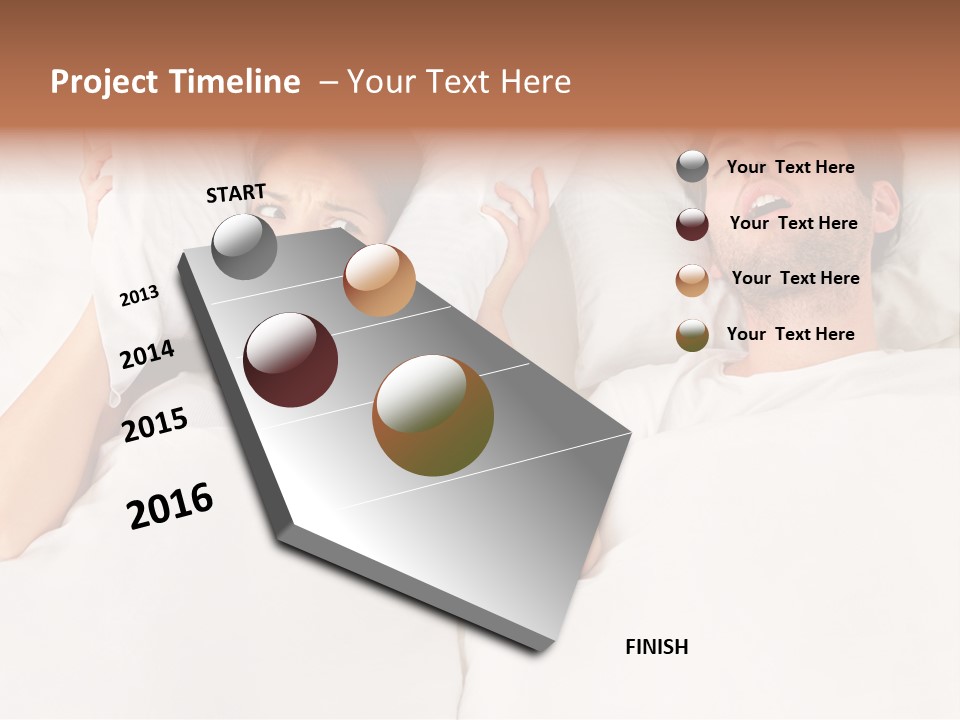 Issue Waking Young PowerPoint Template