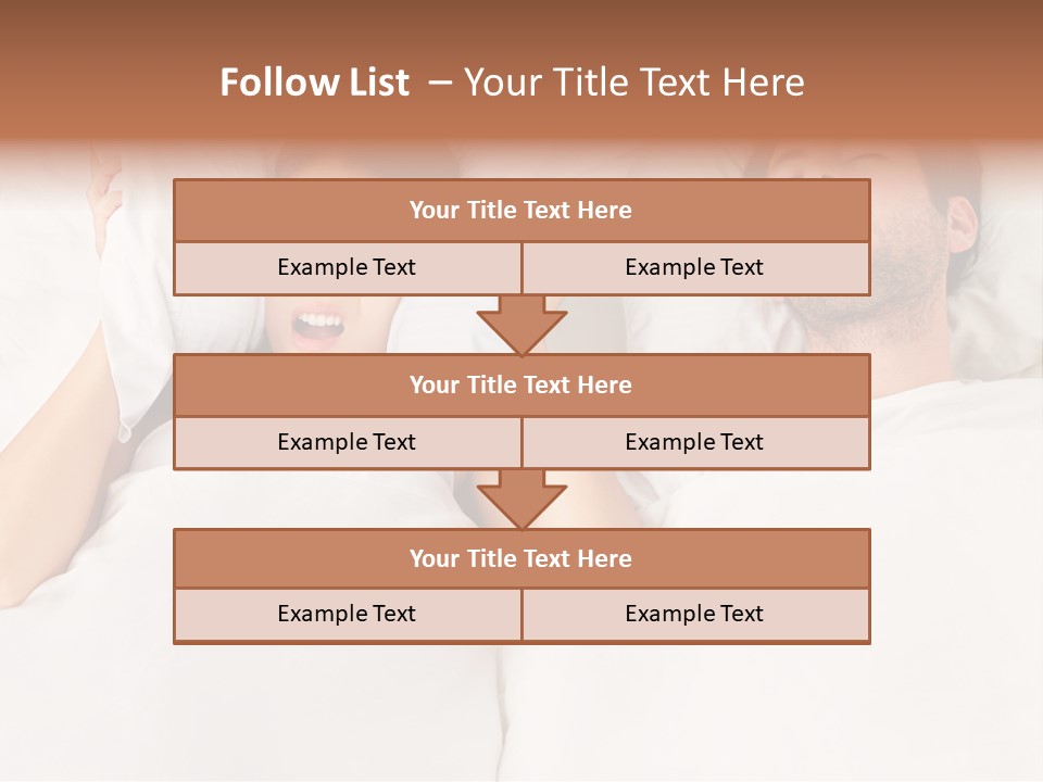 Issue Waking Young PowerPoint Template