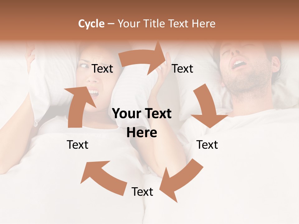 Issue Waking Young PowerPoint Template