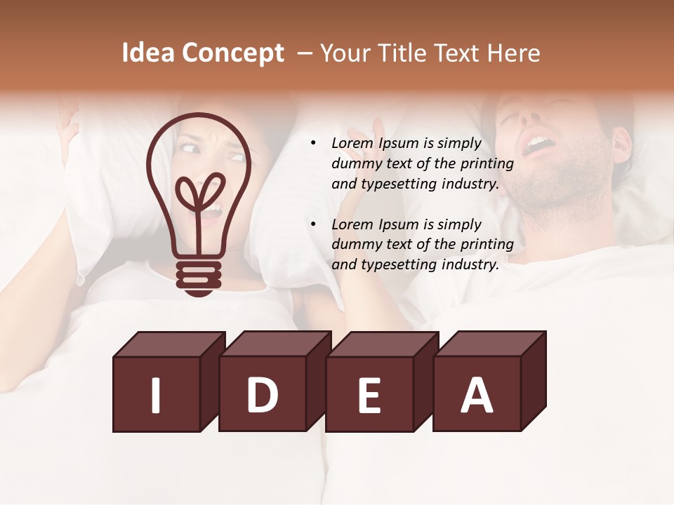 Issue Waking Young PowerPoint Template