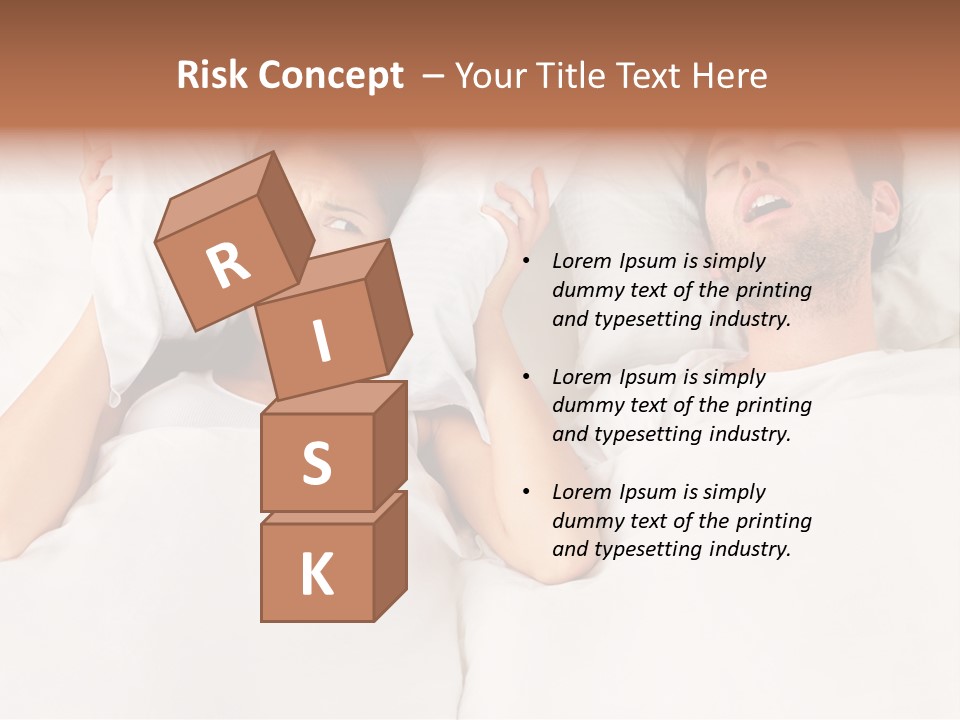 Issue Waking Young PowerPoint Template