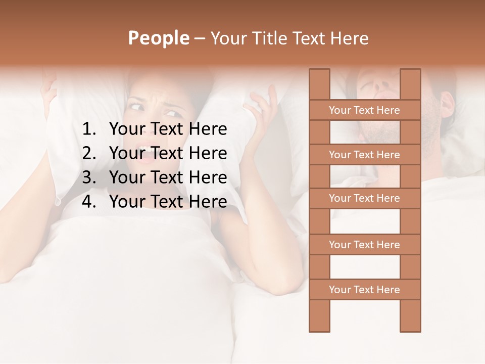 Issue Waking Young PowerPoint Template