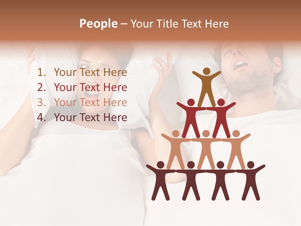 Issue Waking Young PowerPoint Template