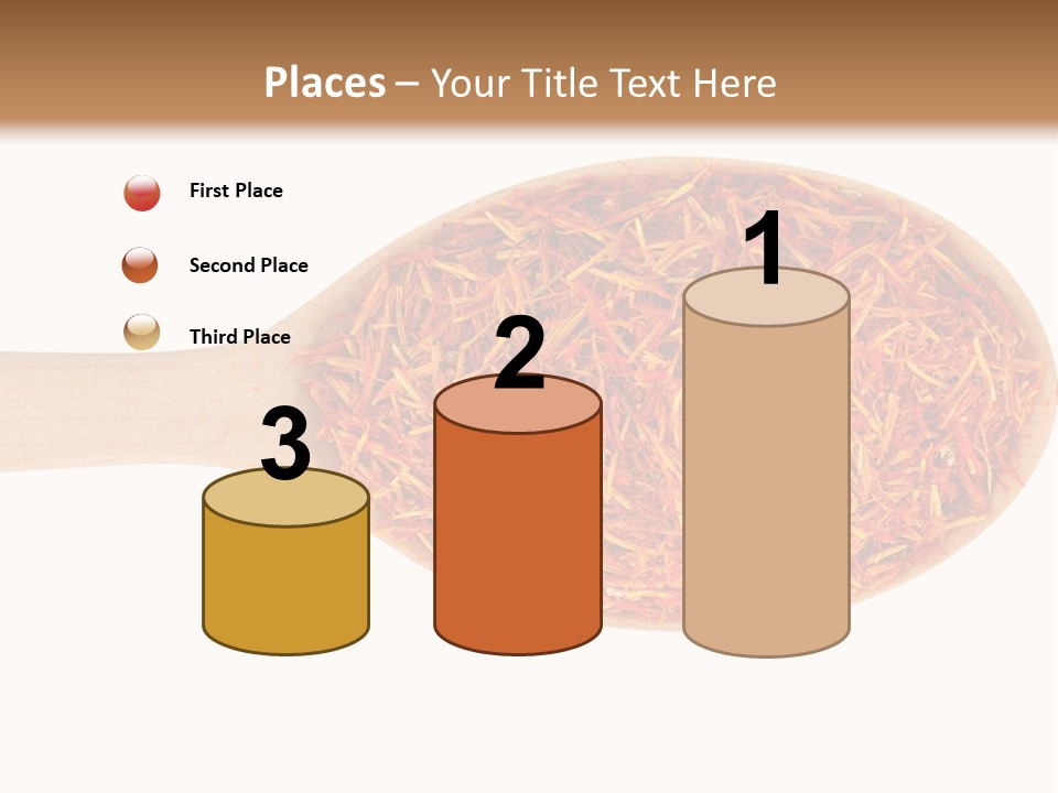 Closeup Saffron Seeds PowerPoint Template
