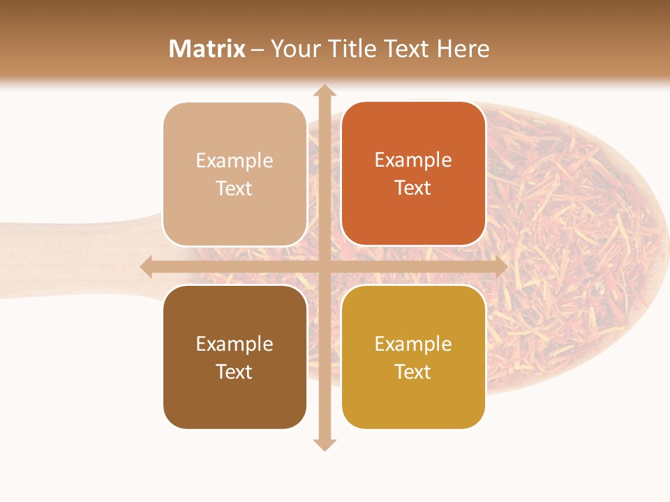 Closeup Saffron Seeds PowerPoint Template