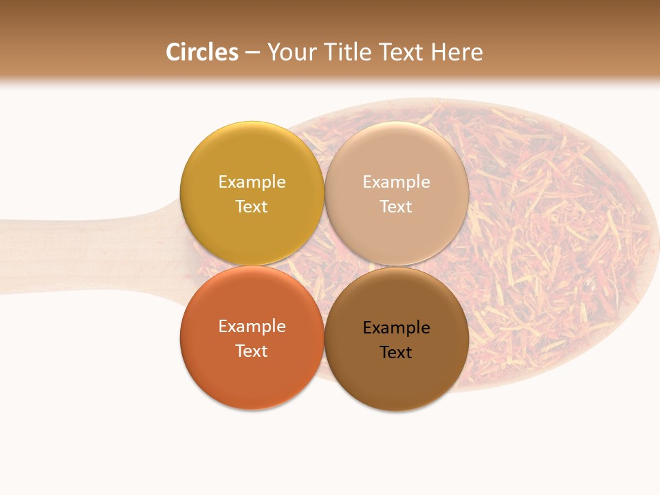 Closeup Saffron Seeds PowerPoint Template