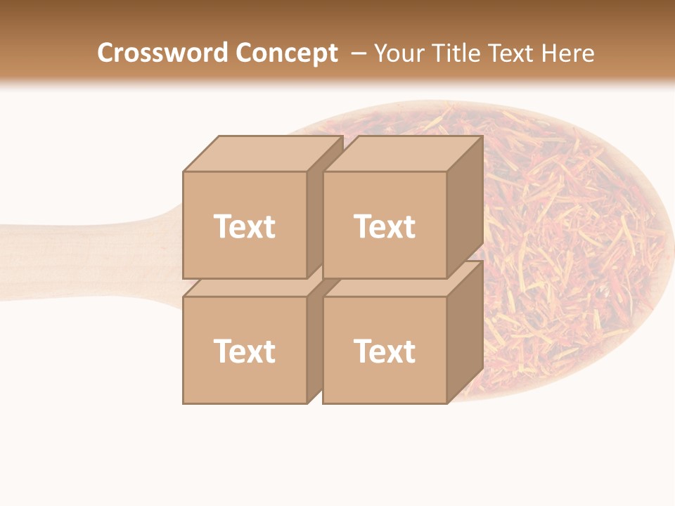 Closeup Saffron Seeds PowerPoint Template