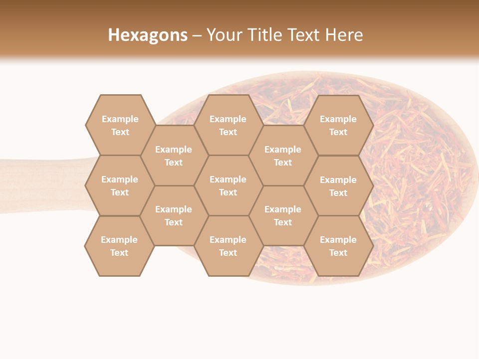 Closeup Saffron Seeds PowerPoint Template