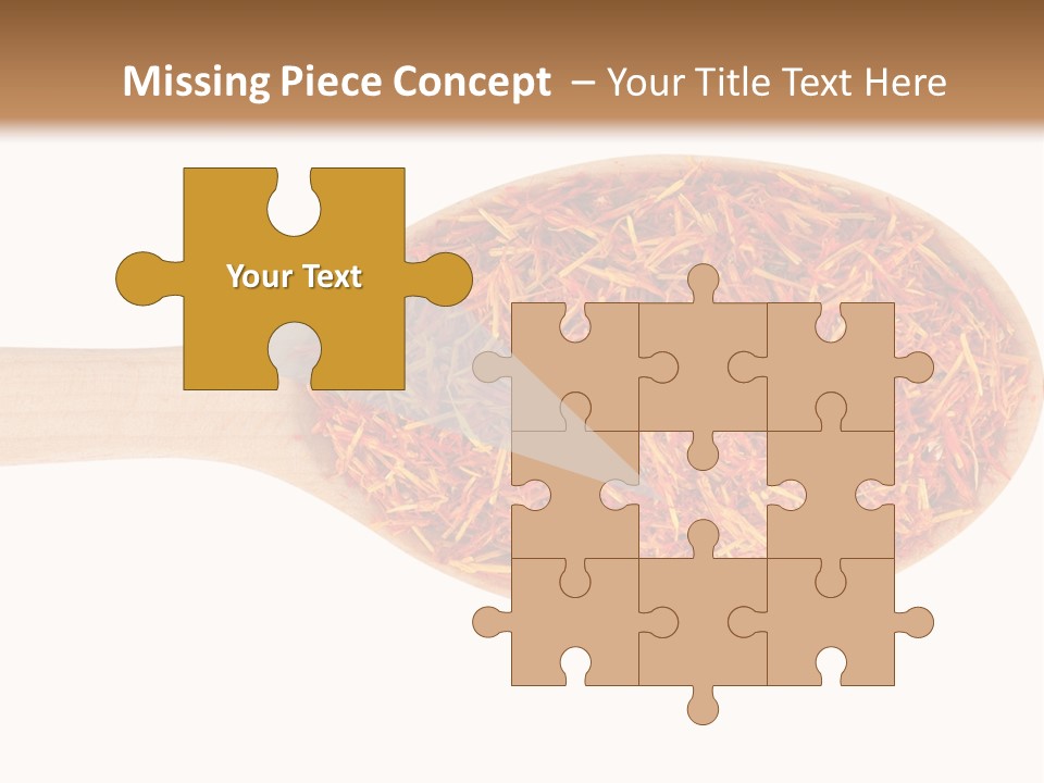 Closeup Saffron Seeds PowerPoint Template